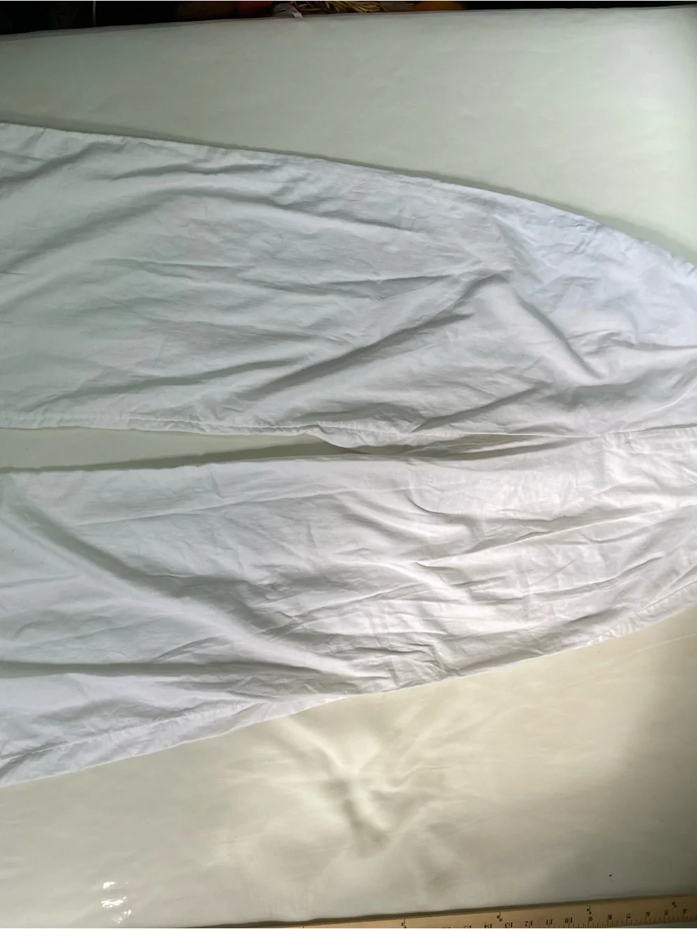 Banana Republic White Linen Wide Leg Trouser Pants white sz 2 beach coastal Boho